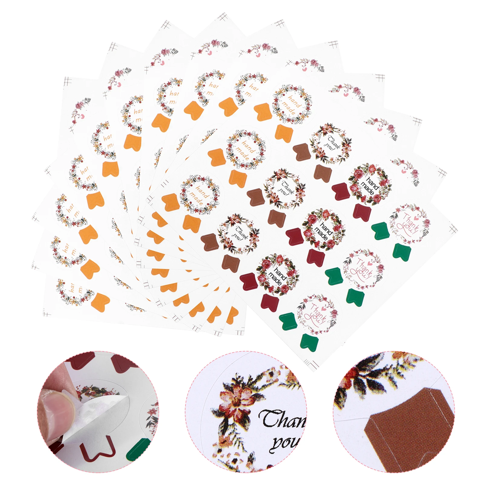 

10 Pcs Lip Gloss Tags Tube Label Gift Stickers Manual DIY for Easy to Peel Pvc Accessories Tint