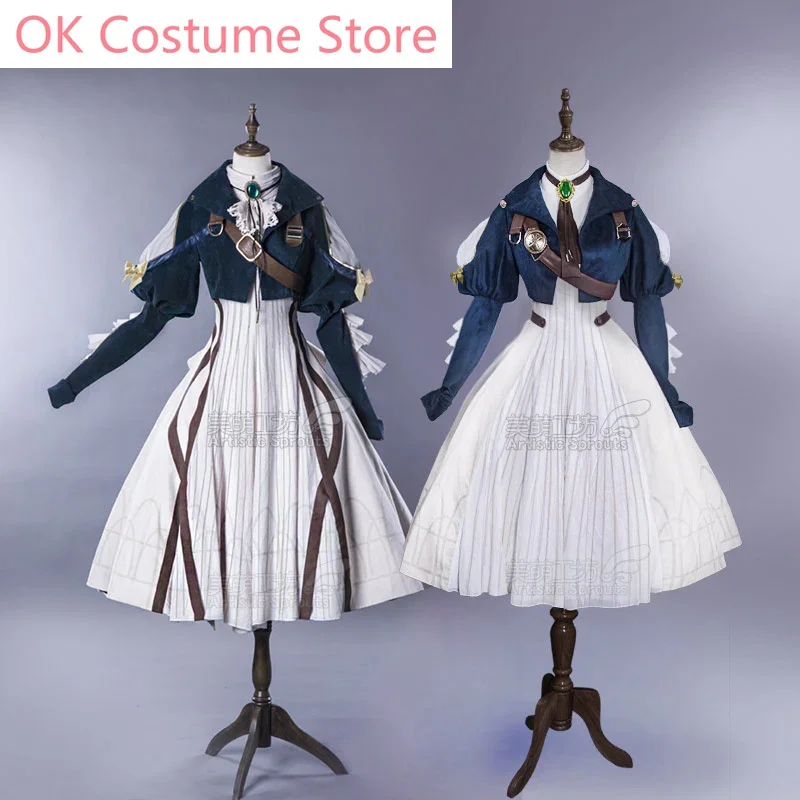 

Anime! Violet Evergarden Elegant Lolita Dress Gorgeous Uniform Cosplay Costume Halloween Carnival Party Suit For Women