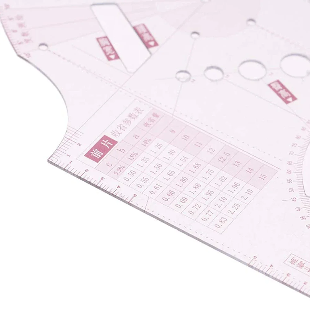 3Pcs Clothing Design Proofing Ruler Multifunctional Sewing Measuring Tool Tailor Pattern Design DIY Sewing Tools