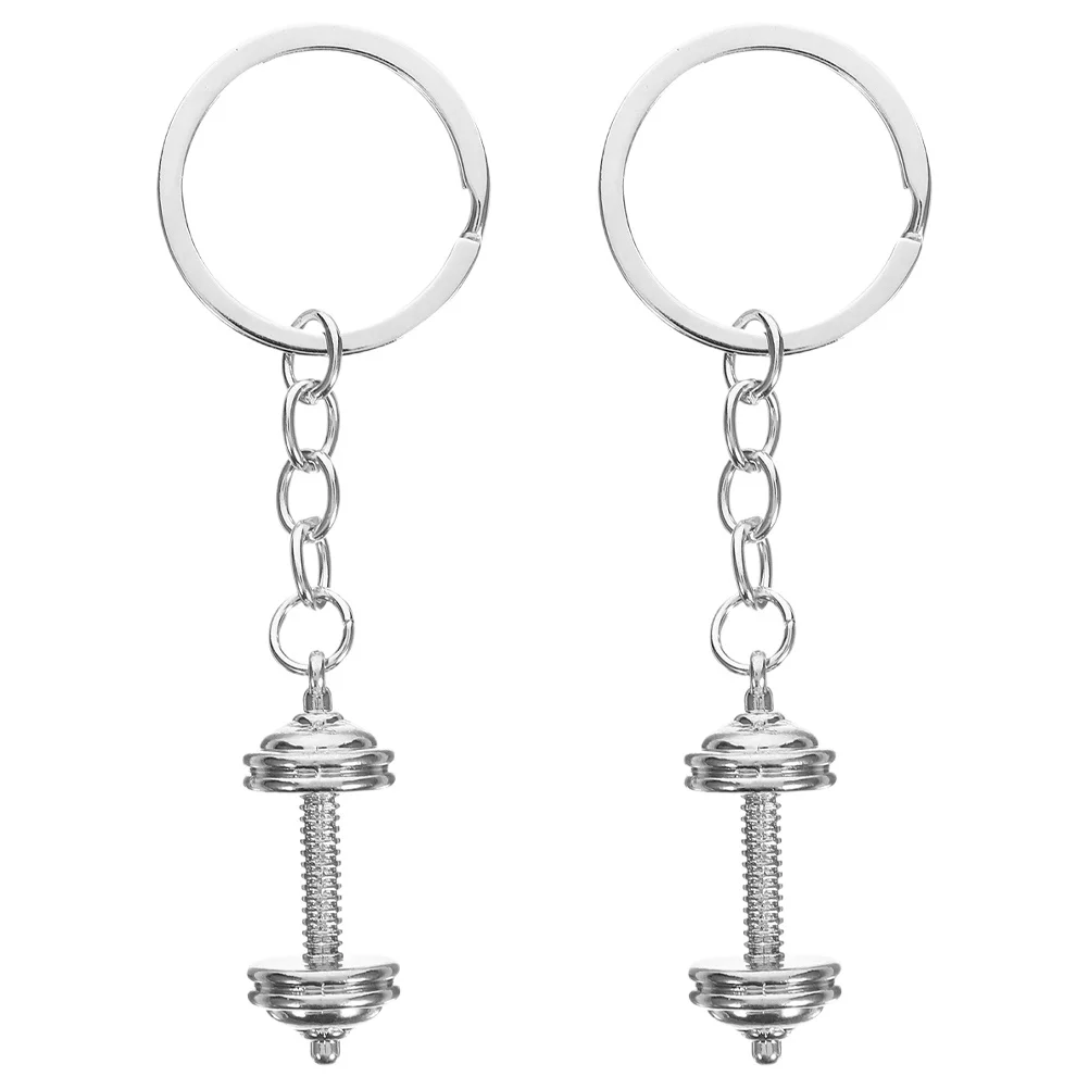 

2 шт., гантели из цинкового сплава, спортивные подвески для гантелей, брелоки, рюкзак, сумка для тренажерного зала, фитнеса, аксессуары, сумка, подвесной декор