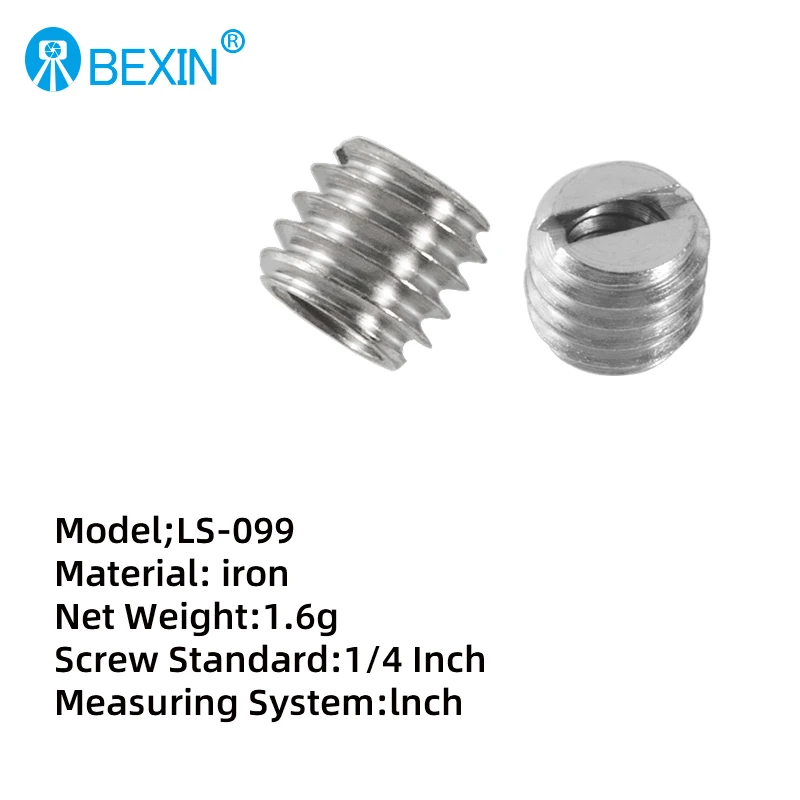 Dado a vite di conversione per fotocamera BEXIN Vite da 1/4" a conversione di installazione da 3/8" adatto per monopiede treppiede per fotocamera