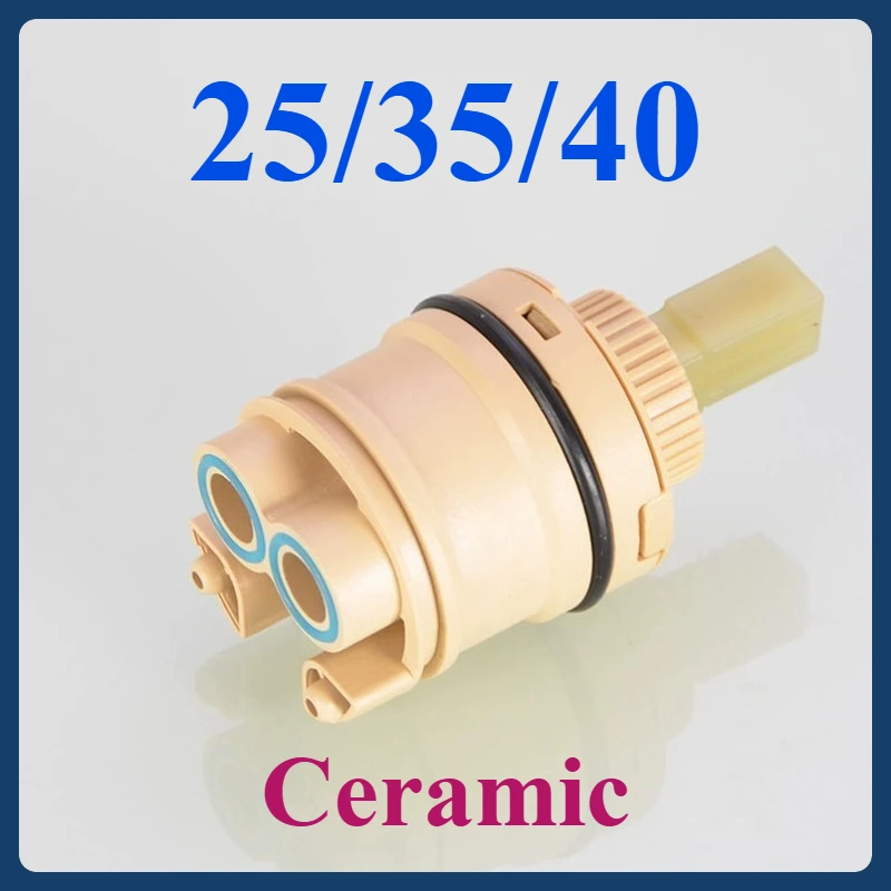 

25mm/35mm/40mm Ceramic Faucet Cartridge - High Leg Mixer, Low Torque, Free Rotation Spindle, Faucet Accessories