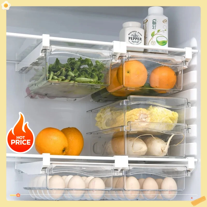 Kühlschrank Ei Lagerung Box Schublade Stil Lebensmittel Obst Ei Rack Ei Halter Haushalt Kunststoff Frische-halten Box