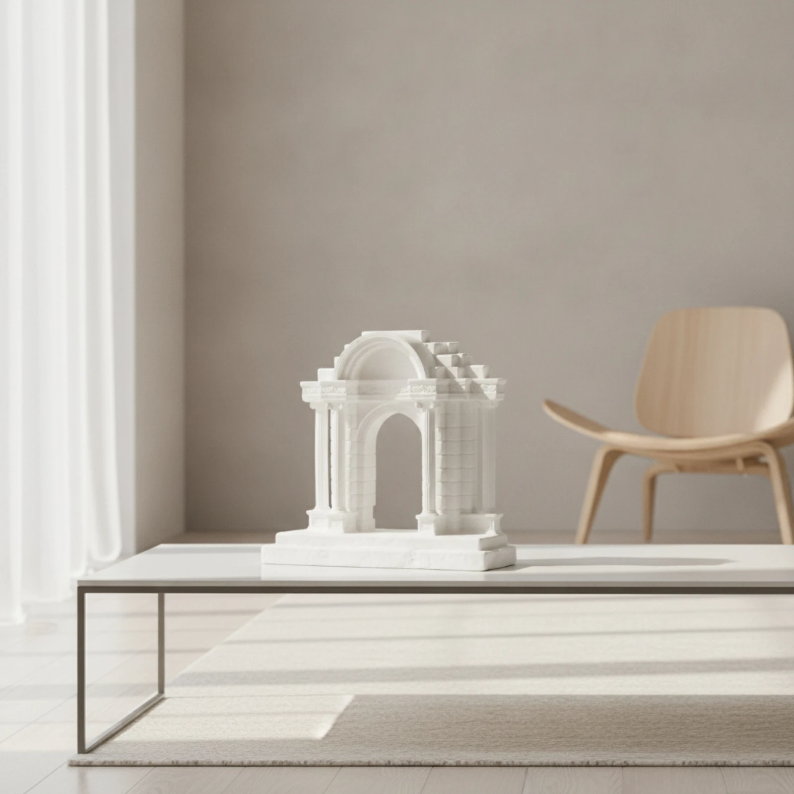 Roman Arch with Columns Classical Miniature Arch Architectural Model Tabletop Mini Archway Ornament Decorative for Photographers