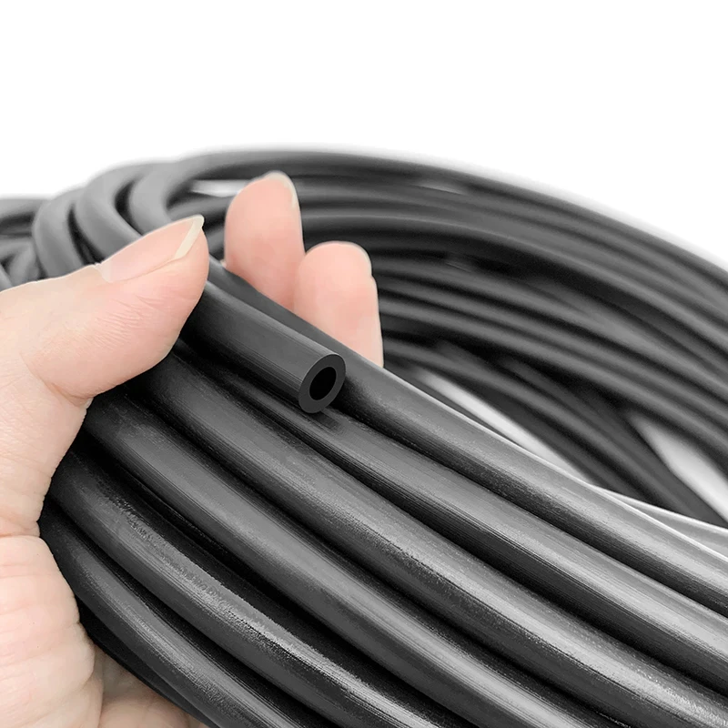 100cm Black NBR Car Fuel Oil Resistant Rubber Hose 5mm ID 8mm Flexible Rubber Tube High Pressure Heat Resistant Fuel Delivery