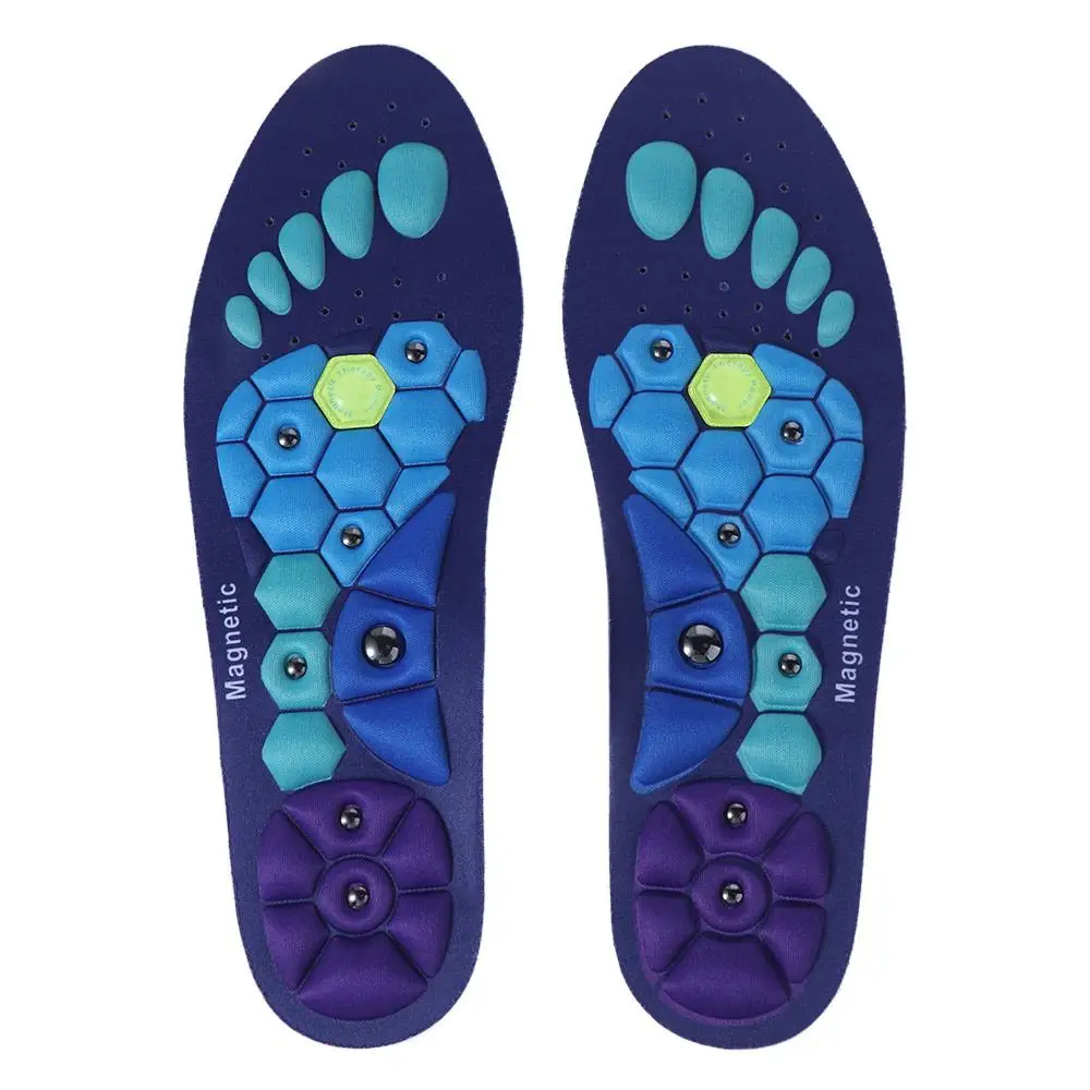 Relaxation Foot Acupressure Massage Insole Promote Blood Circulation Creativity Magnetic Massage Shoe Soles Comfortable EVA