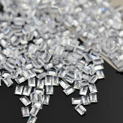 Emerald Cut Rectangle Shape Cut 1x2~8x10mm CZ Stone Synthetic Gems Cubic Zirconia For Jewelry Wholesale