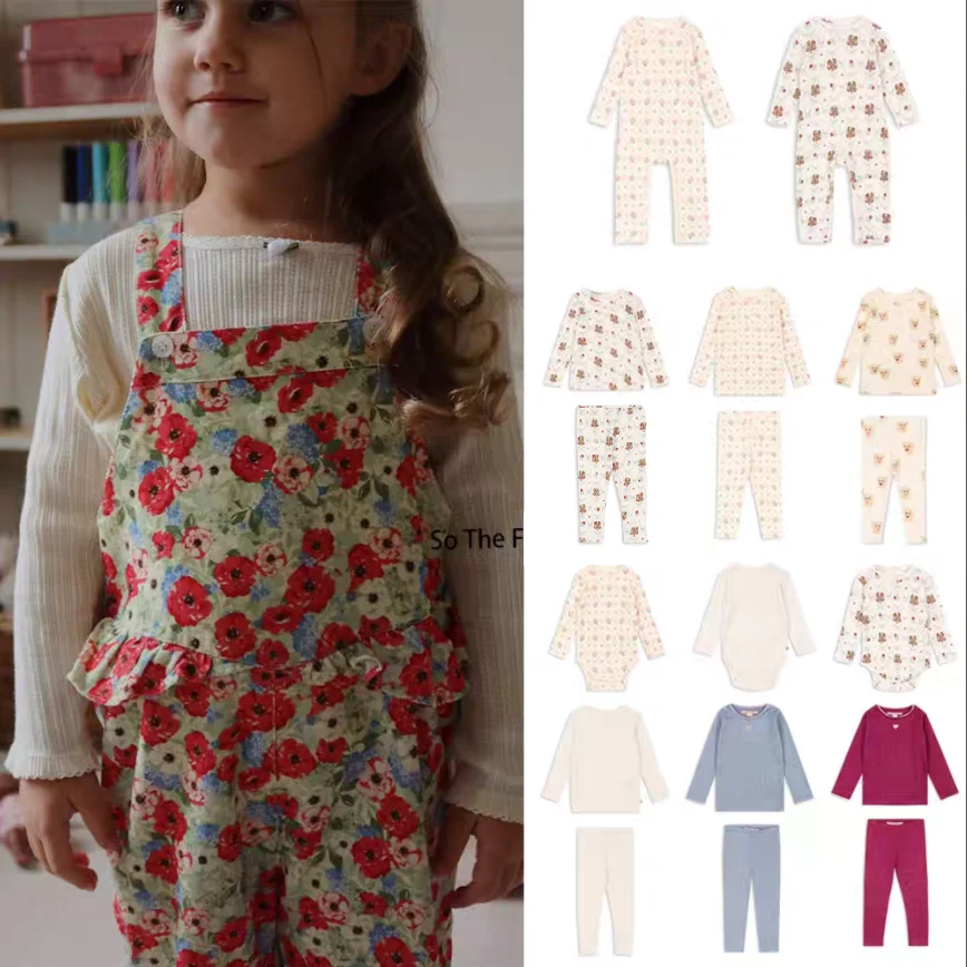 

Children's Autumn Clothes and Pants 2025 Autumn/Winter New Cartoon Fashion Boys and Girls Undercover Cotton Baby Crawler Clothes