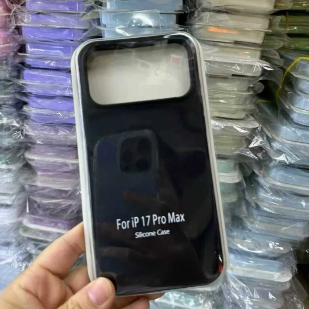 Official Liquid Silicone Skin Feel Case For IPhone 17 Air 17 Pro Max Macaron Solid Candy Colour Color with Packet Box Cover - náhled 2