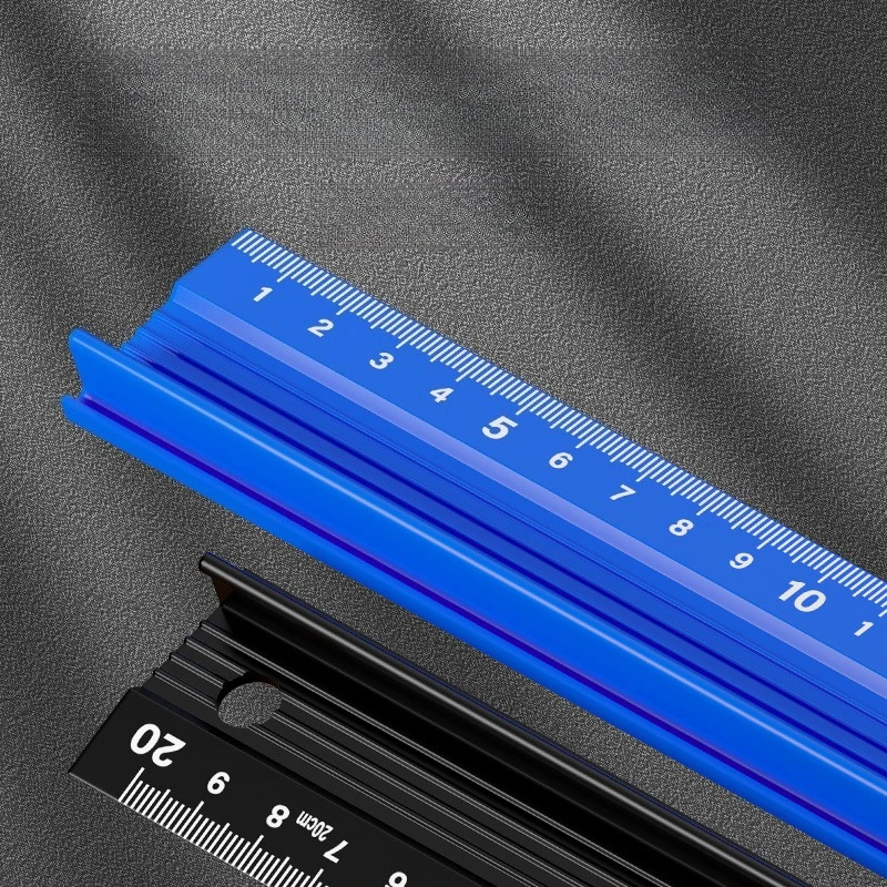 20-100cm Aluminum Alloy Ruler Advertising Cutting Protective Ruler Thickened Drawing Art Ruler Guide Ruler Kawaii Supplies Ruler
