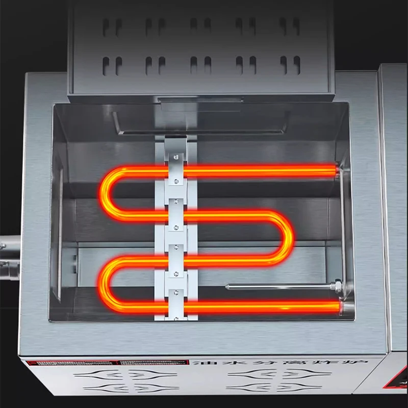 Freidora de separación de agua y aceite Freidora eléctrica Comercial de gran capacidad Pollo frito vertical de gas 17L/33L/43L