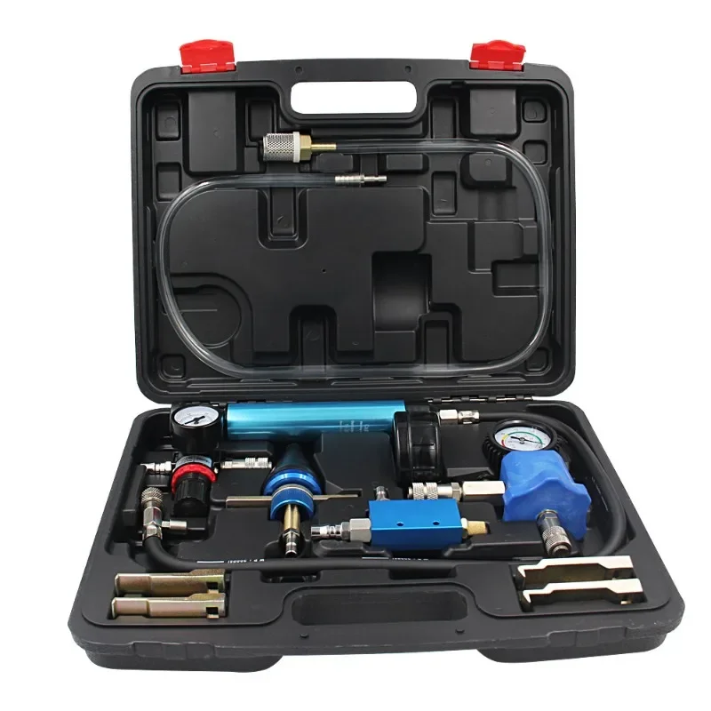 Professional Radiator Pressure Tester Kit and Vacuum Type Coolant Refilling Kit with Universal Rubber Radiator