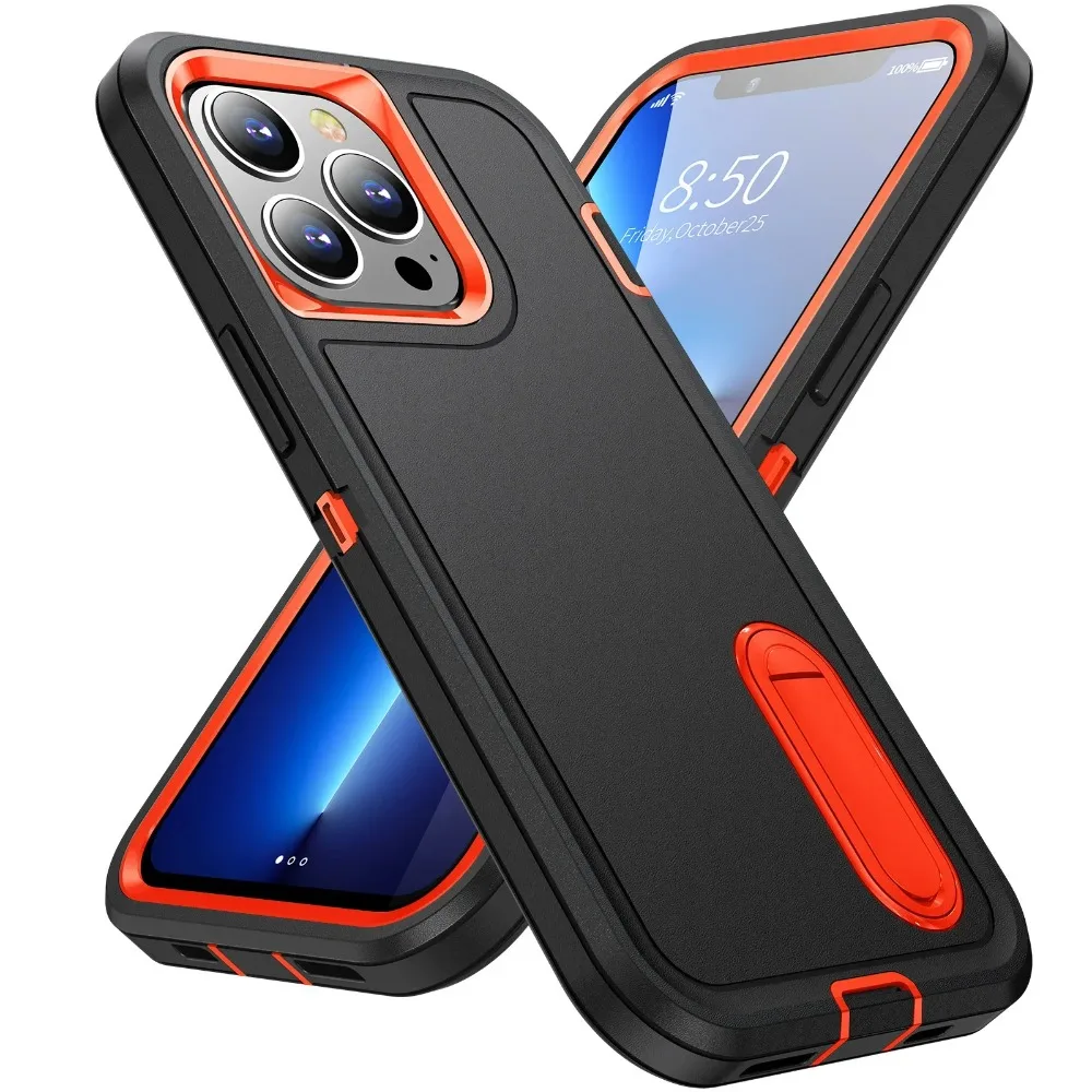 3-in-1 Hybrid Militär Anti-Schock Robuste Handyhülle für iPhone 18 17 Air 16 15 14 13 12 11 Pro Max PC Hartschalen-Handycover – Detail 15