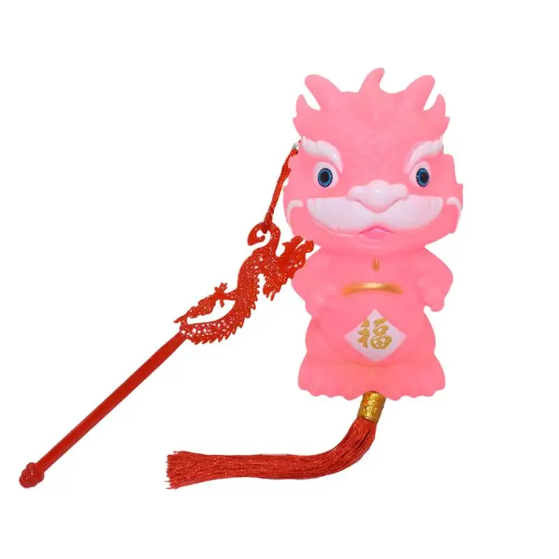 Year Of The Dragon Lantern Chinese Dragon Doll LED Lantern Good Luck Decoration Tool For Birthday New Year Christmas And Easter