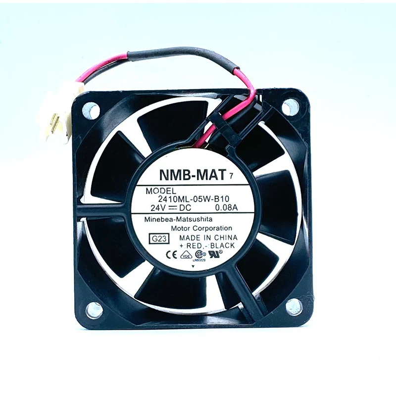 

New Original 2410ML-05W-B10 6025 6CM 24V 0.08A Two Wire Dual Ball Bearing Cooling Fan