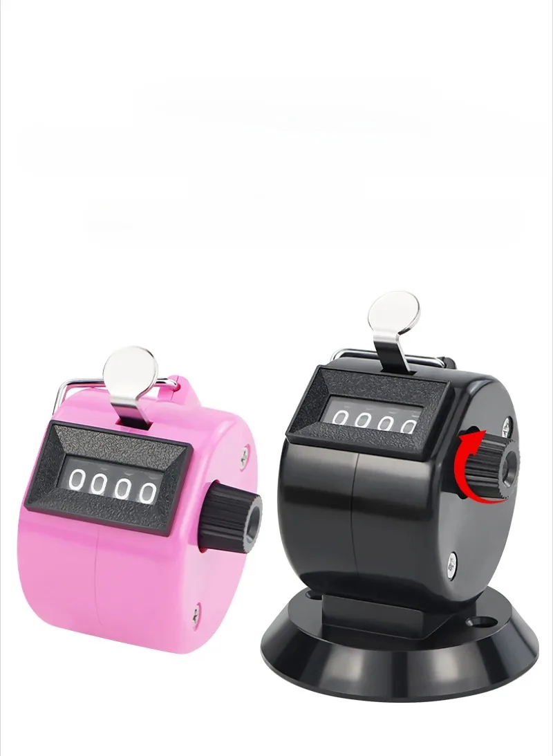 Hand Press Four-digit Counter Plastic Color      Point Counter