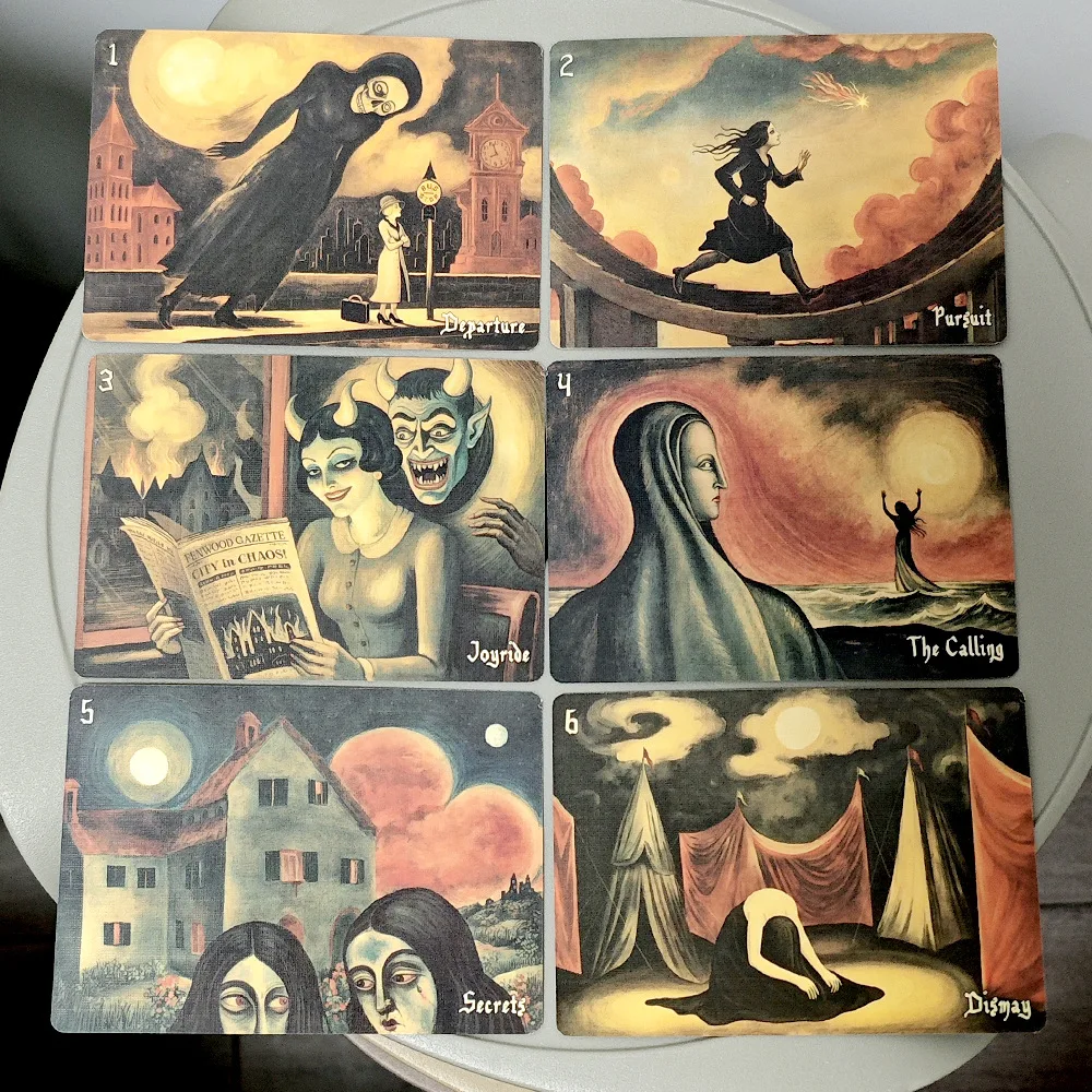 Felix Nacht's Gallery Of Hallucinations 52pcs Oracle Deck 10.5*7.5cm Tarot Card 4.1*3 Inch Learn Tarot For Party, Gift