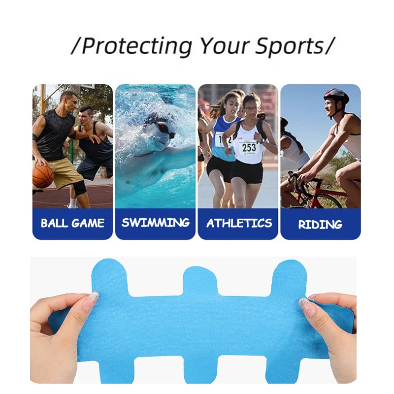 Pre Cut Kinesiology Tape Elastic Exercise Muscle Patch Type I Waterproof and Breathable Sports Fitness Intramuscular Tape