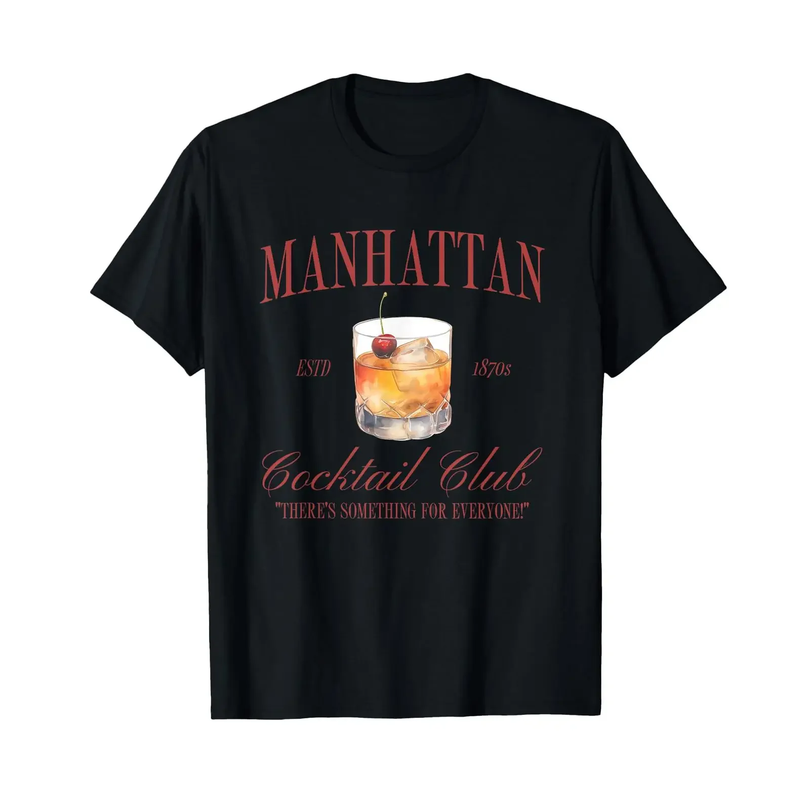 Manhattan Cocktail Club Whiskey Drinker Drinking T-Shirt Vintage Washed Homme Lässige Designerkleidung Streetwear Leicht weich