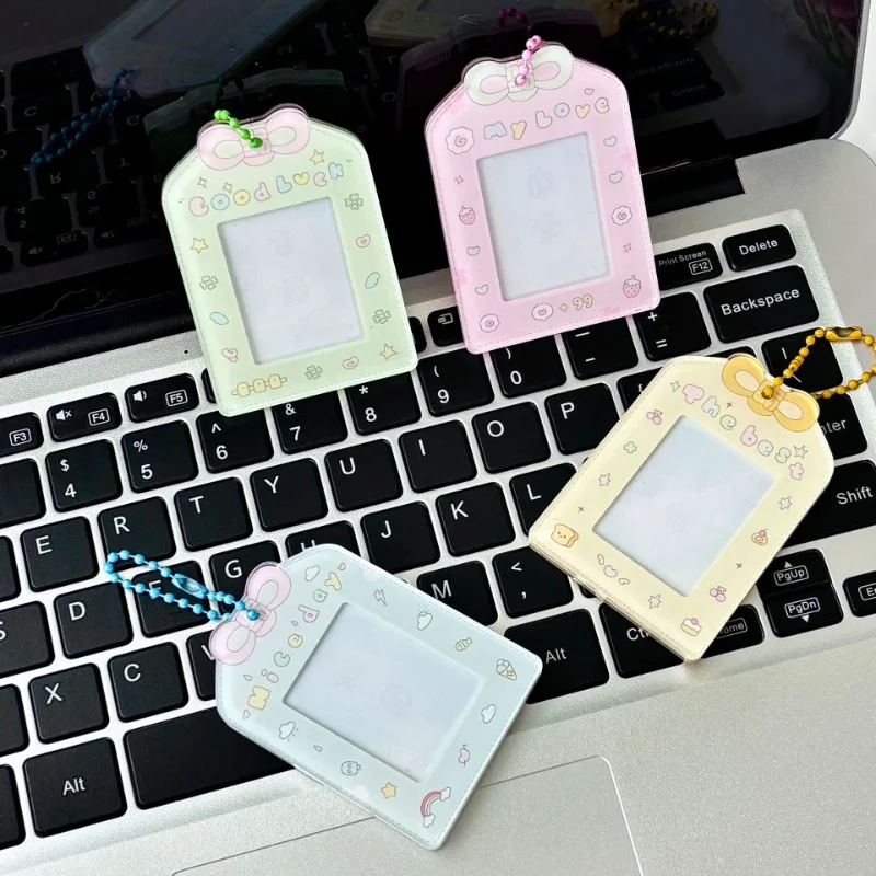 Practical Four-leaf Clover Puppy Certificate Photo Acrylic Card Cover Card Brick Desktop Protection Card Film Card Cover