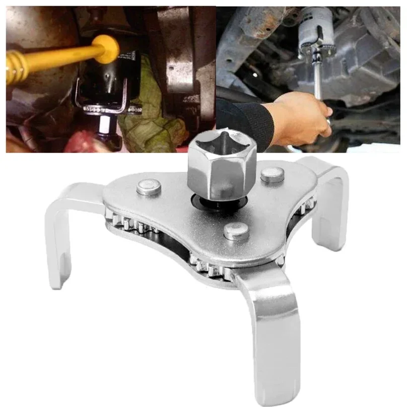 New universal flat three claw oil grid disassembly tool for automobiles Three filter wrench Filter
