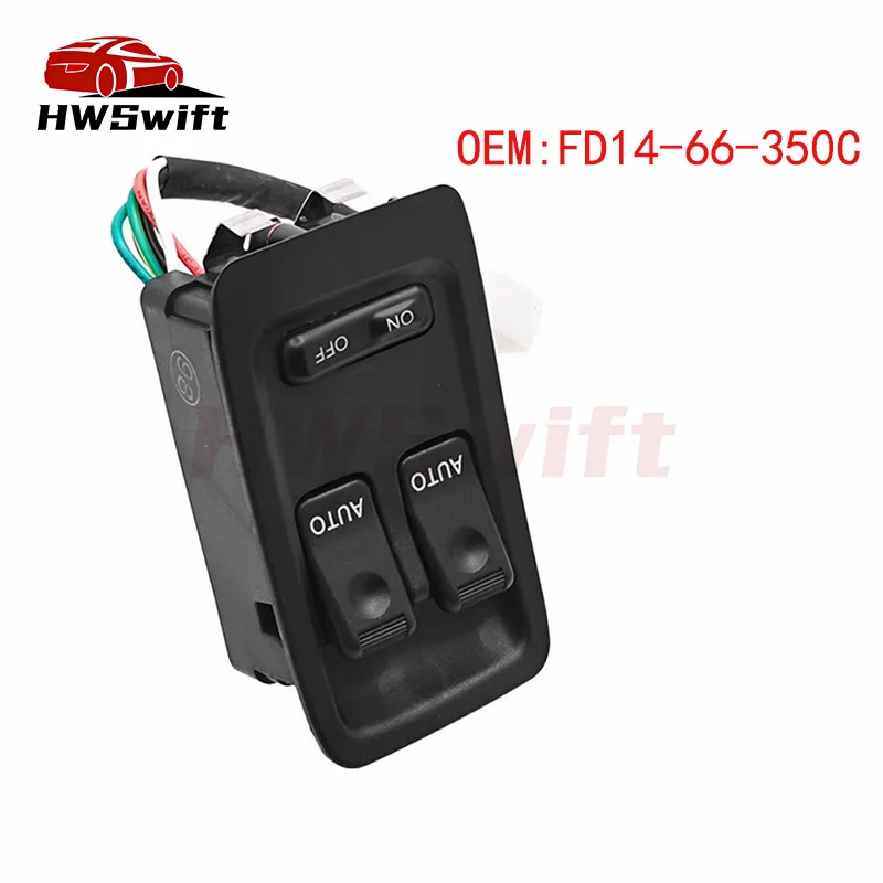 Front Left Driver Side Electric Power Master Window Switch FD14-66-350C For Mazda RX7 1993 -2002 1994 1995 1996 1997 1998 1999