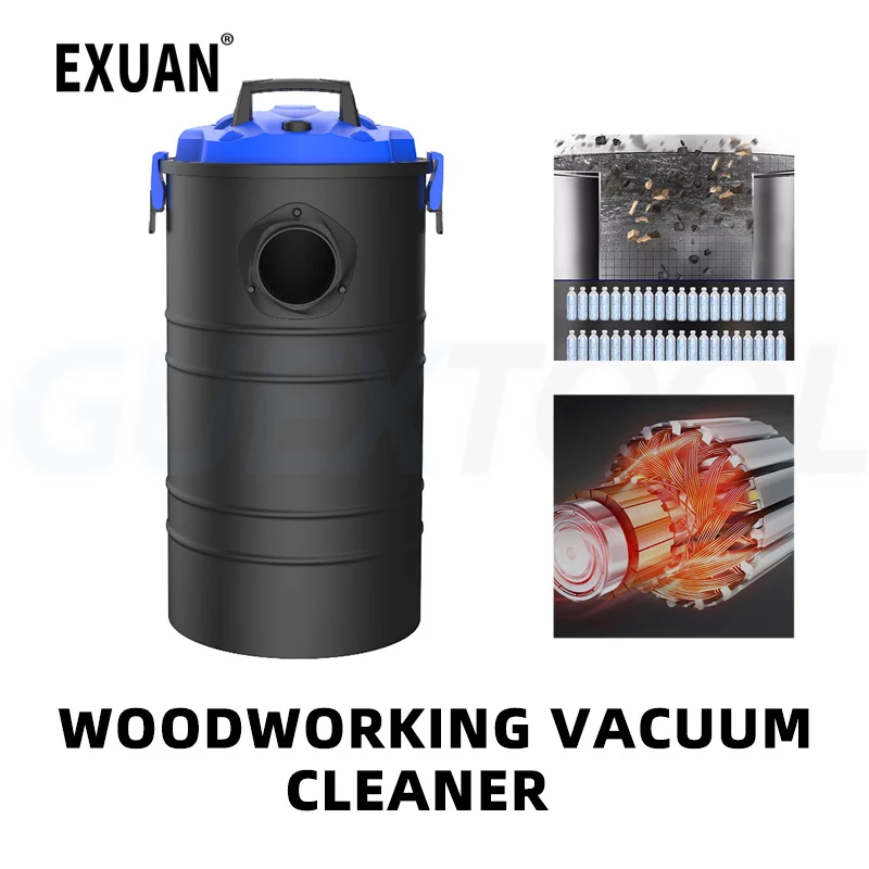 220V50HZ Vertical Woodworking Dust Collector Workshop Large Suction Portable Dust Collector Industrial Vacuum Cleaner Silent