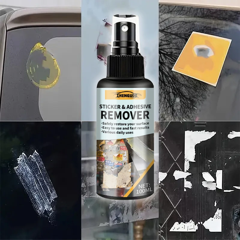 Adhesive Remover - Surface-Safe Adhesive Remover That Safely Removes Stickers, Powerful Adhesive Remover That Does Not Damage Paint Surfaces, Safely Decomposes Sticky Residues, Quickly Removes Labels, Car Stickers, Masking Tape, and Decals, Residual Tape, Chewing Gum, Grease, Tar