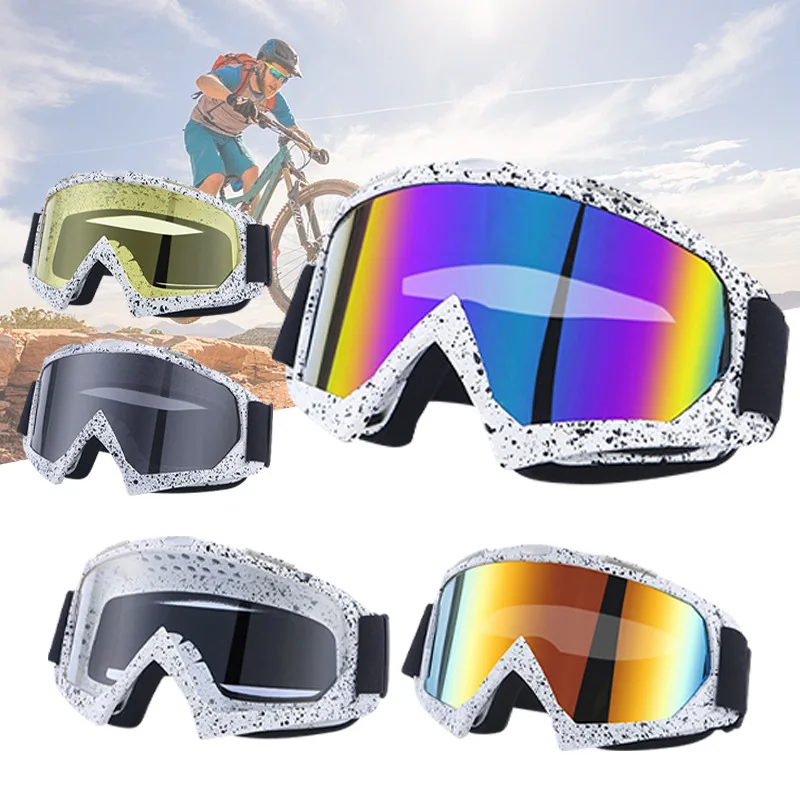 

New Motorcycle Goggles, Windproof Dustproof UV400 Protection, Anti-Fog for Harley Riding Skiing Off-Road Vintage Sports Glasses