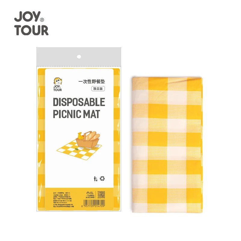 Disposable yellow and red checkered picnic mat Outdoor barbecue picnic mat table cloth Restaurant restaurant tablecloth