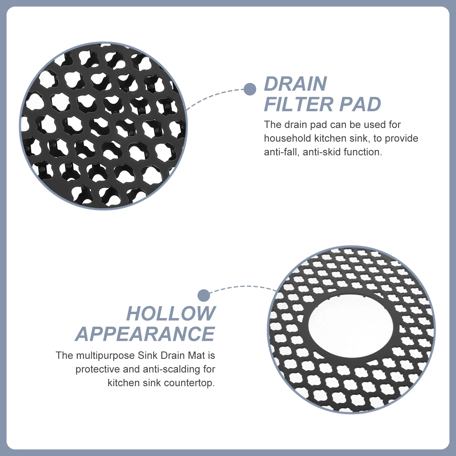 

Sink Protector Mat Draining Kitchen Drainage Mats Protection Pad Gel