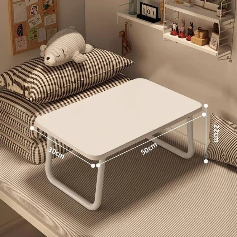Multifunctional foldable bed small table board, dormitory cartoon learning computer desk, household simple lazy desk