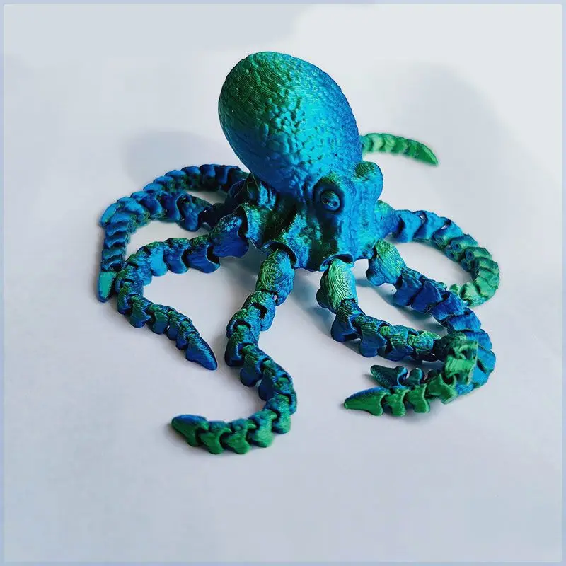 Octopus ornament fish tank landscape decoration internet famous toy octopus model simulation creative figurine gift 【 21cm diame