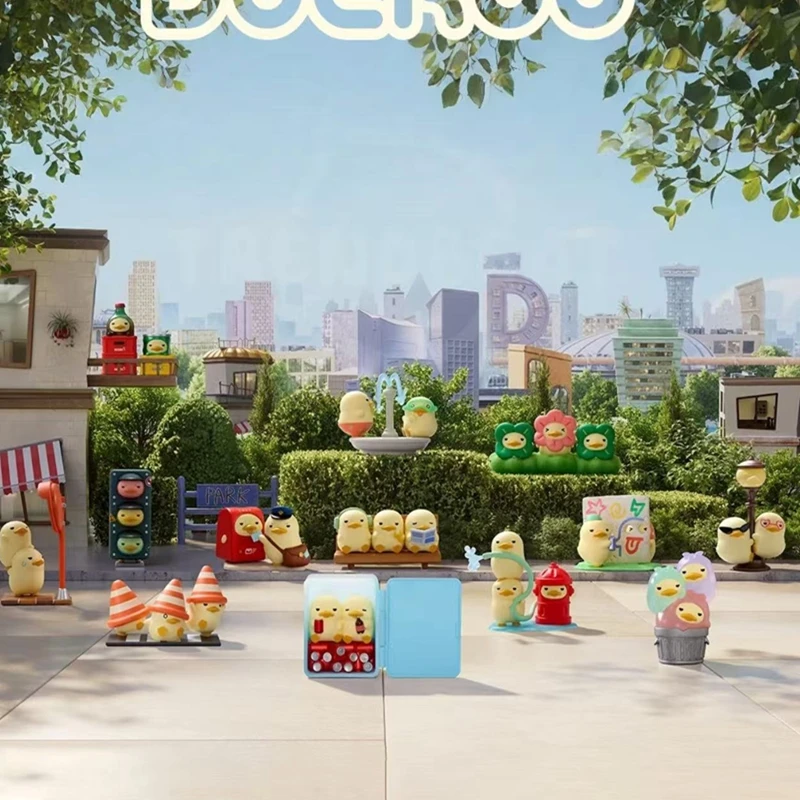 Genuine POP MART Original IP Mini DUCKOO Citywalk Mini PVC Figurine Blind Box Summer Vending Machine YA Anime Figure Mystery Box