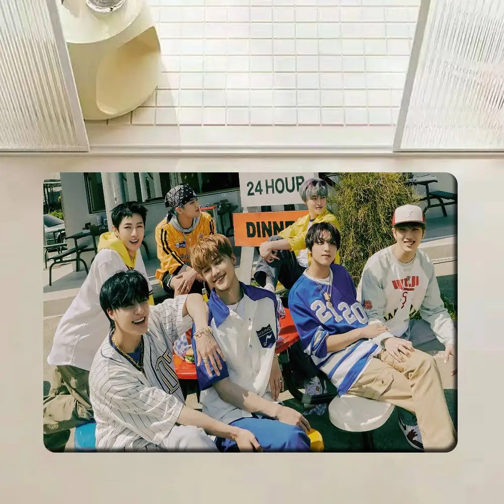 D-Dream Kpop Boy Group N-Nct الكلمة حصيرة عدم الانزلاق غرفة الغسيل حصيرة الغسيل ديكور شرفة غرفة المعيشة الطفل Alfombra
