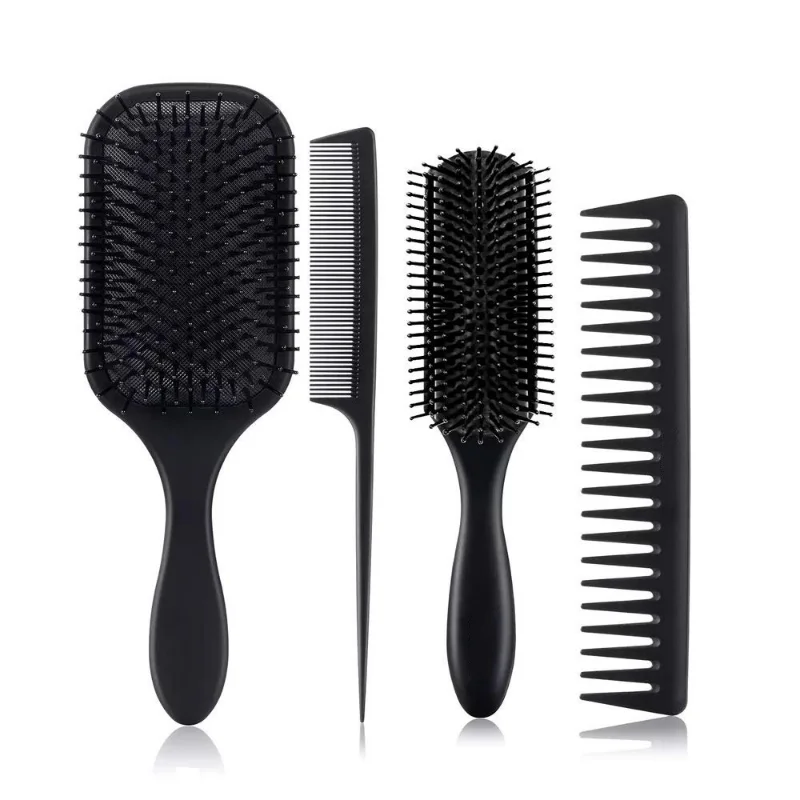 

4Pcs Detangling Brush and Hair Comb Set for Men and Women Hair Brush for Long Thick Thin Curly Natural Hair Wet or Dry Hair