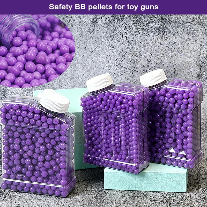 

2DC Purple 7.2mm BB Balls Safe Pellets for Remington AKA870 Jieying 98K Glock Toy Gun