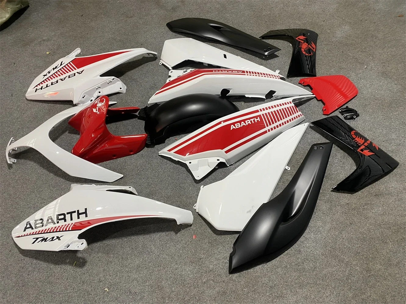 Motorcycle Fairing kit for Yamaha TMAX500  2008 2009 2010 2011 500 08 -11 Fairing Red White Black motorcycle guard