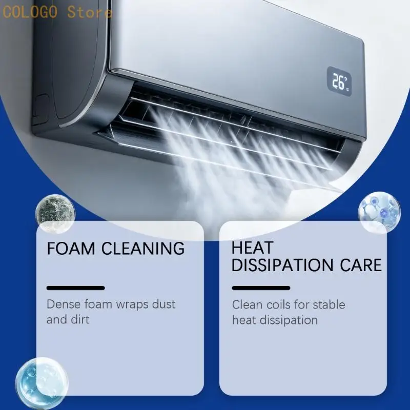 Foaming Air Conditioner Coil Cleaner 150ML Powerful Formula For Deep Cleaning And Odor Removal Without Disassembly D0LD