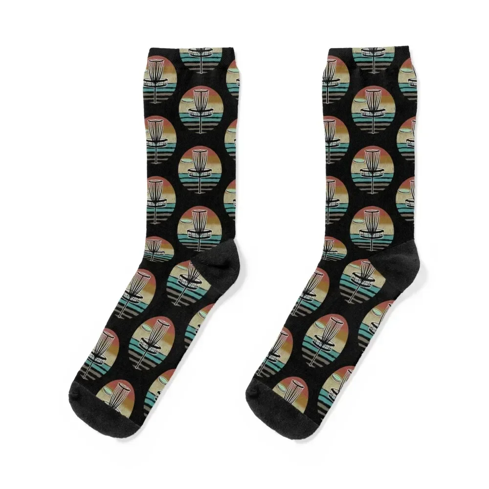 Disc Golf Sunset Socks japanese fashion Lots set hiking Socks Women's Men's