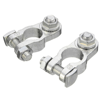 2pcs Car Battery Terminal Wire Cable Clamp Top Quick Post Terminal Positive&Negative Pole Car Battery Terminal Auto Accessorie
