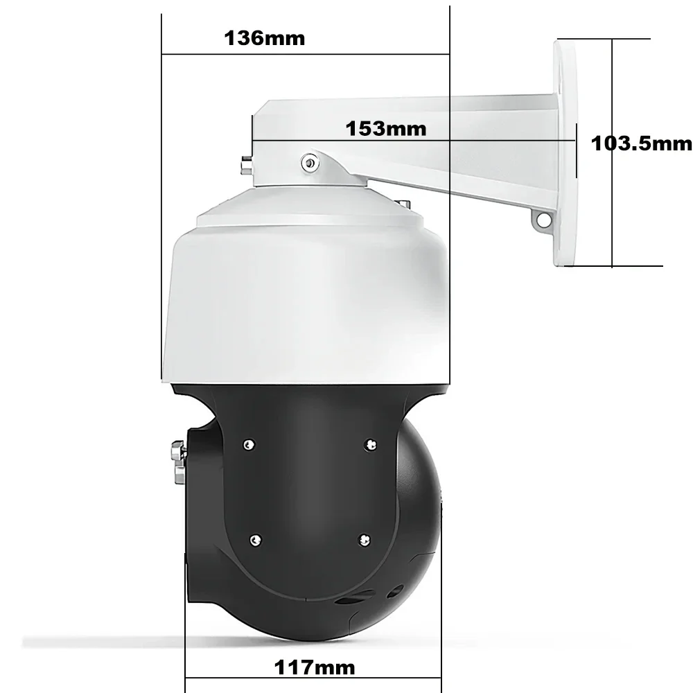 4K 8MP 300X ZOOM POE IMX415 RTMP High Speed Dome Tracking PTZ Wiper IP Camera ONVIF Absolute Move With 256GB
