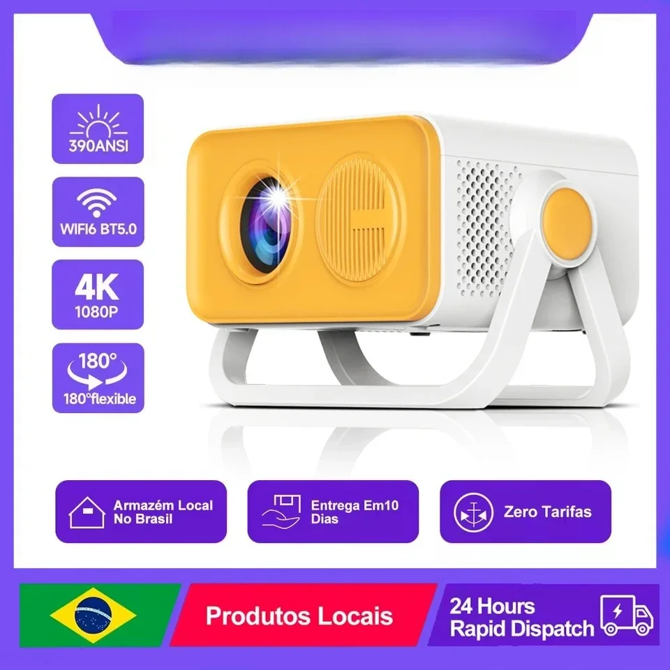 

Android 13 Projector Native 1080P 390ANSI HT23 PRO Dual Wifi6 BT5.0 4K HD 1080P Cinema Portable Projetor HT23 Upgrated