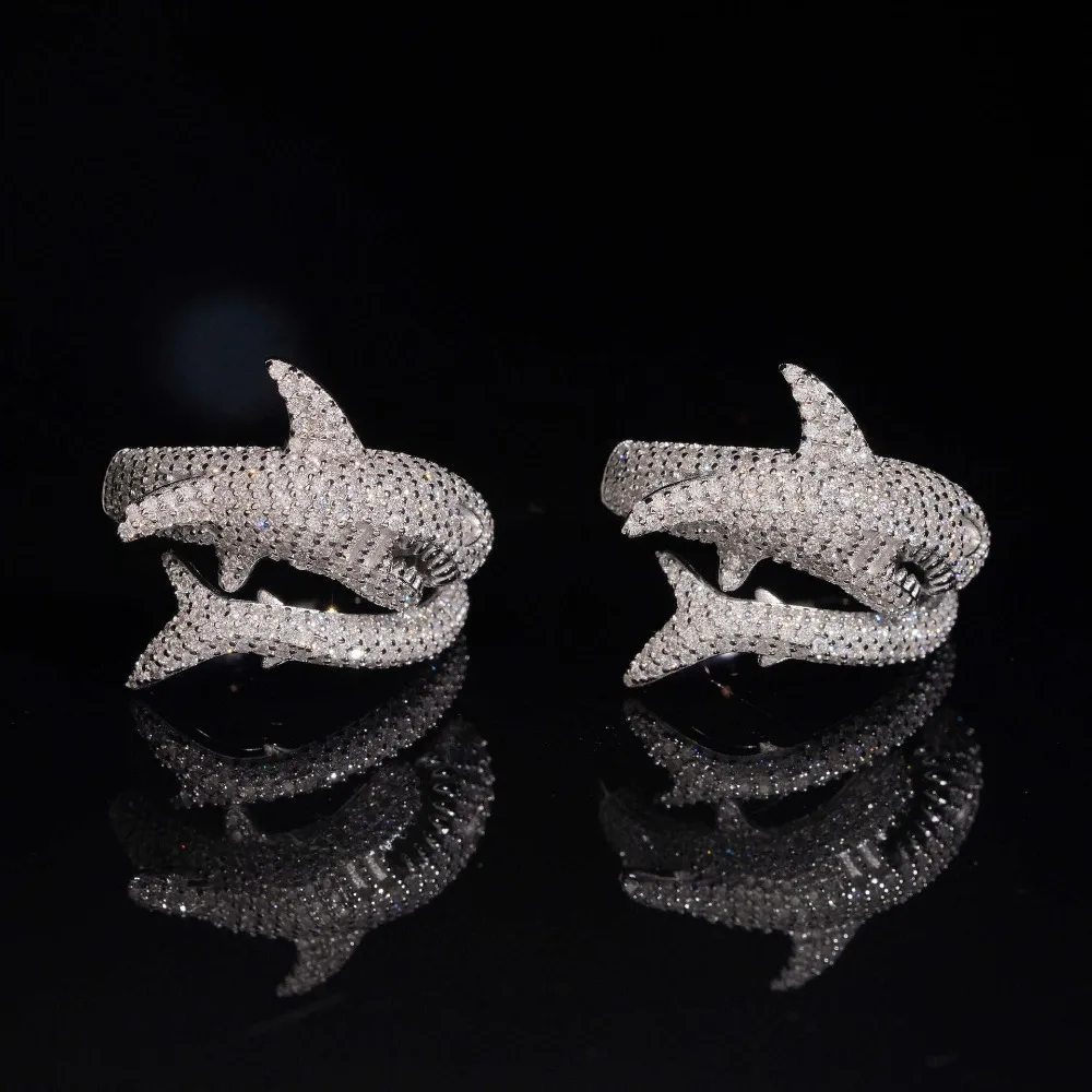 LYEE CYEE GRA Certified Snake Wedding Rings! 925 Silver & Moissanite, Shining Animal Twist Design for Hip Hop Bridal Jewelry.
