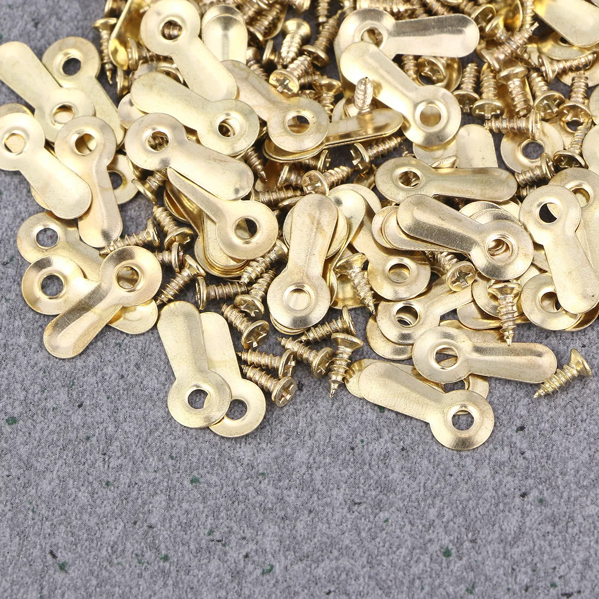 

200Pcs Photo Frame Metal Melon Nails Golden Small Colored Melon Slices for Home Wall Decor Exhibition Picture Hanging
