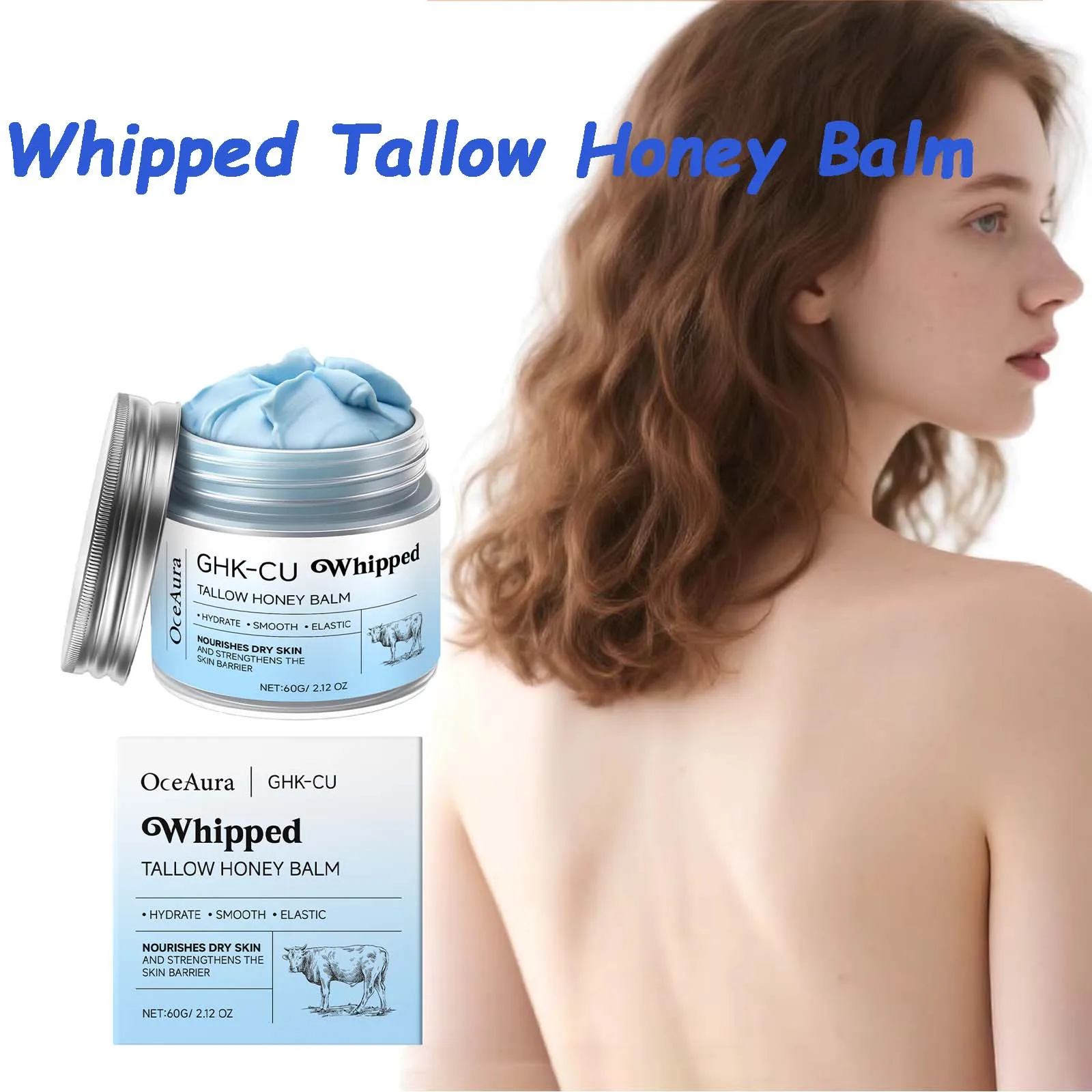 

Безубый медовый бальзам Tallow, глубоко увлажняющий для сухой потрескавшейся кожи, нежирное масло для тела, осветляющий, подтягивающий крем для лица, уход