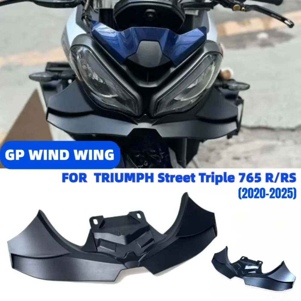 

Motorcycle Front Lip for Triumph Street Triple 765 R/RS 2020-2025 Frontal Spoilers Downforce Winglet Aerodynamic Wing Spoiler