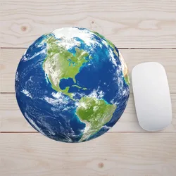 Kawaii Planet Pattern Mouse Pad For Game Computer Desk Mat Non-Slip Rubber Waterproof Office Supplies Computer Peripherals