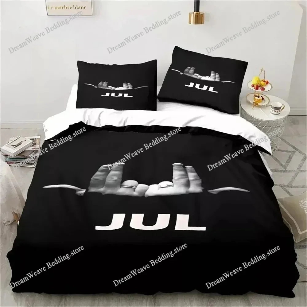 New Singer JuL Bedding Set Single Twin Full Queen King Size Bed Set Adult Kid Bedroom Duvet Cover Sets 3D Print Anime Bed Sheet 4