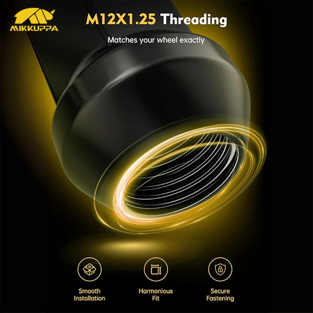 미쿠파 20개 M12x1.25 휠 러그 너트 합금강 폐쇄형 자동차 액세서리 닛산 알티마 맥시마 스바루 교체용 썸네일 2